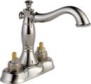 Two Handle Centerset Bathroom Sink Faucet in Brilliance Polished Nickel