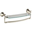 Glass Shelf with Remover Bar in Brilliance Polished Nickel