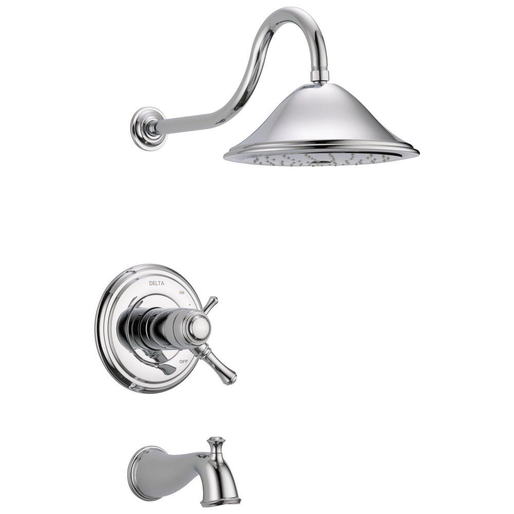 Delta Faucet Chrome Two Handle Single Function Bathtub & Shower Faucet (Trim Only) 