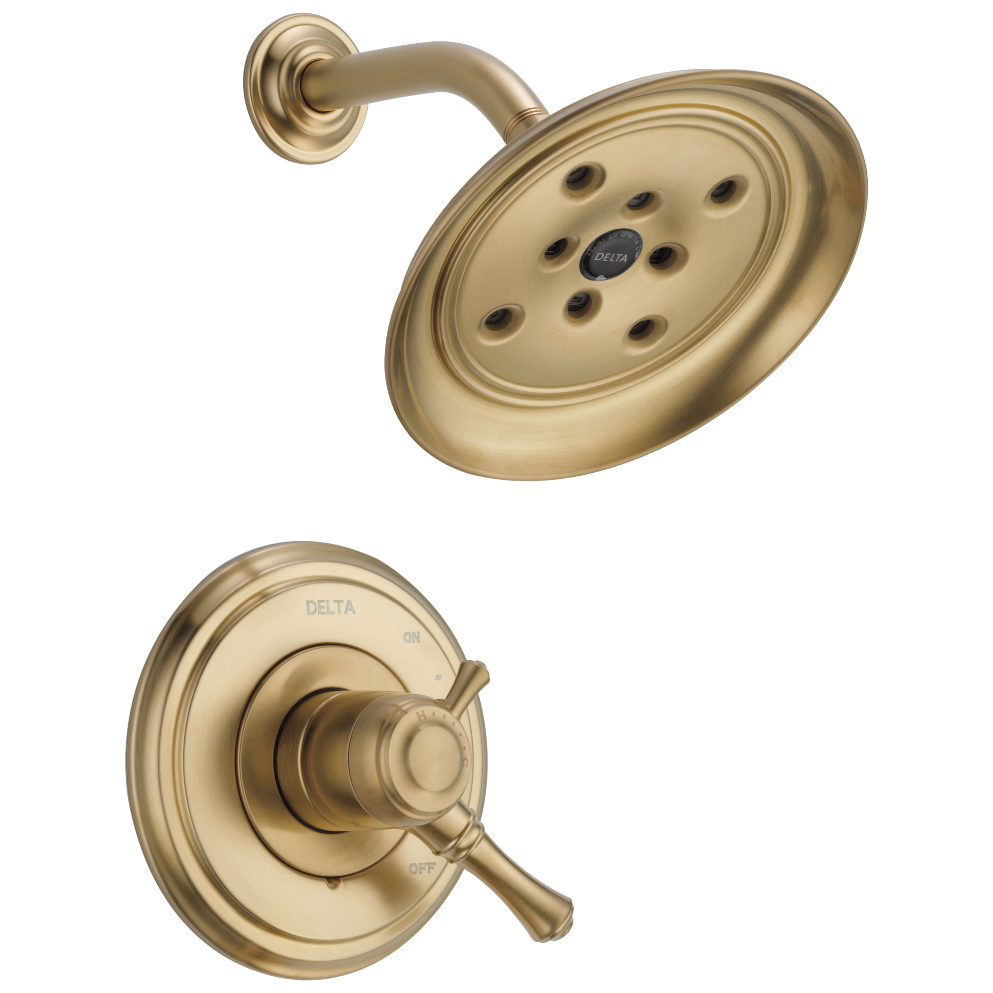 Delta Faucet Brilliance Champagne Bronze Two Handle Single Function Shower Faucet (Trim Only) 