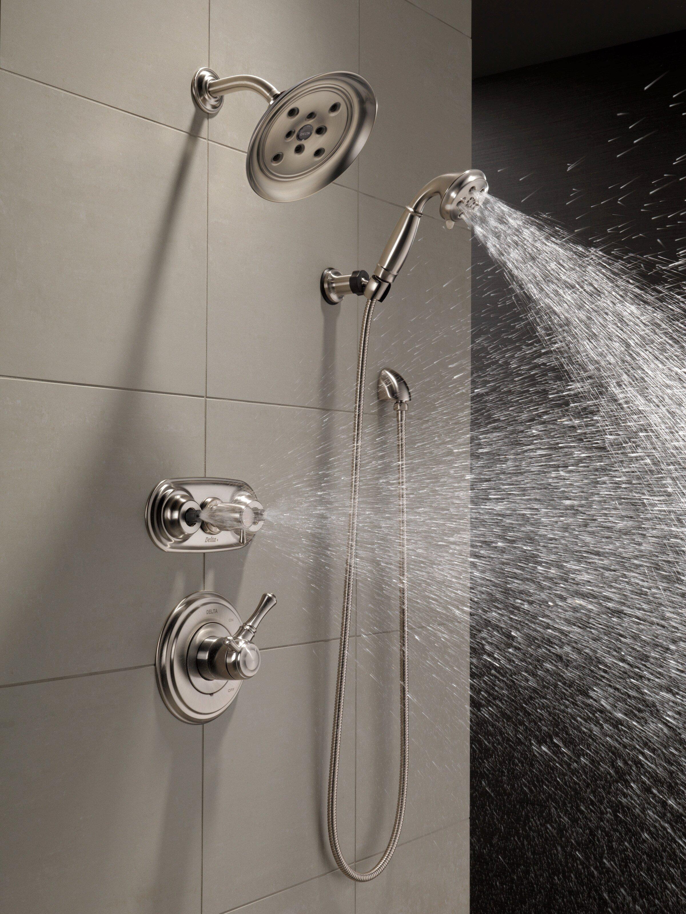 Delta Faucet Brilliance Stainless Single Handle Shower Faucet Trim Only 