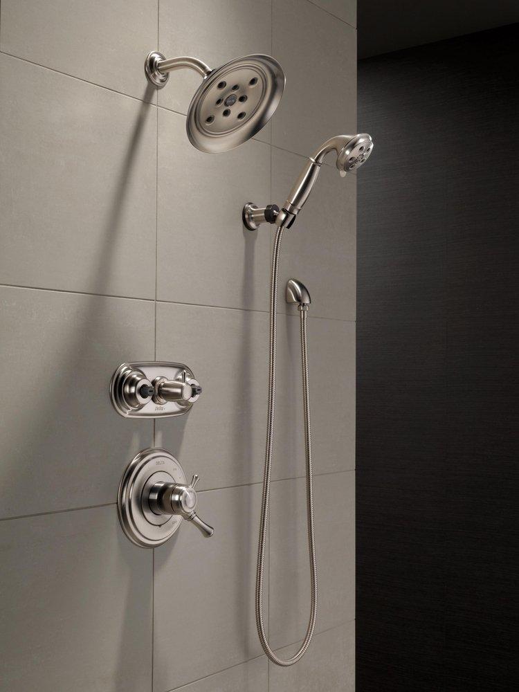 Delta Faucet Brilliance&reg; Stainless Single Handle Shower Faucet Trim Only 