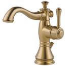 Delta Faucet Brilliance&reg; Champagne Bronze Single Handle Centerset Bathroom Sink Faucet with Pop-Up Drain Assembly 