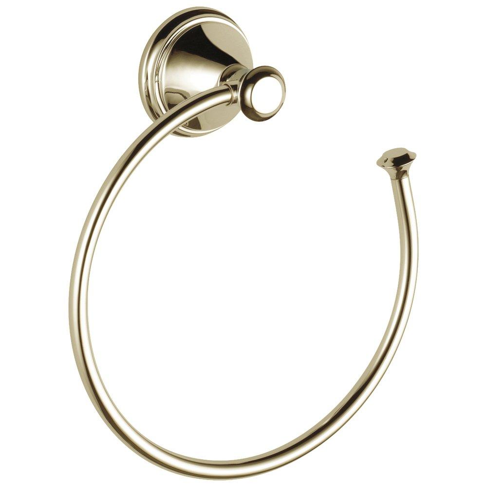 Delta Faucet Polished Nickel Round Open Towel Ring 