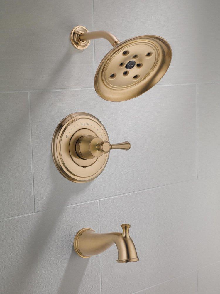 Delta Faucet Brilliance Champagne Bronze No Handle Single Function Bathtub & Shower Faucet (Trim Only) 