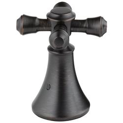 Metal Cross Roman Tub Filler Handles in Venetian Bronze