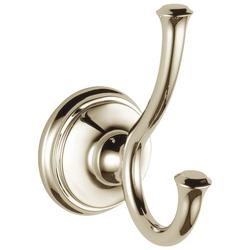 2-Hook Robe Hook in Brilliance&reg; Polished Nickel