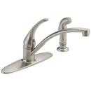 Delta Faucet Brilliance&reg; Stainless Single Handle Kitchen Faucet 