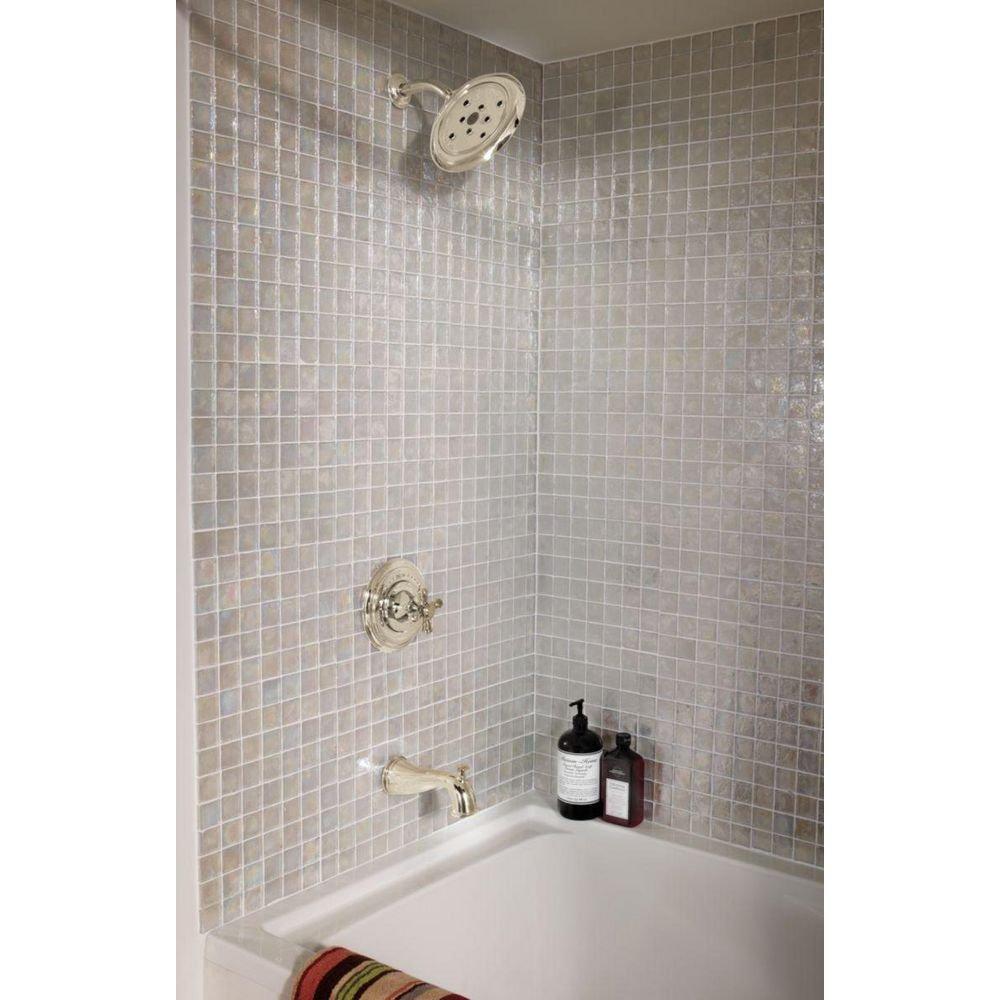 Delta Faucet Brilliance Stainless No Handle Single Function Bathtub & Shower Faucet (Trim Only) 