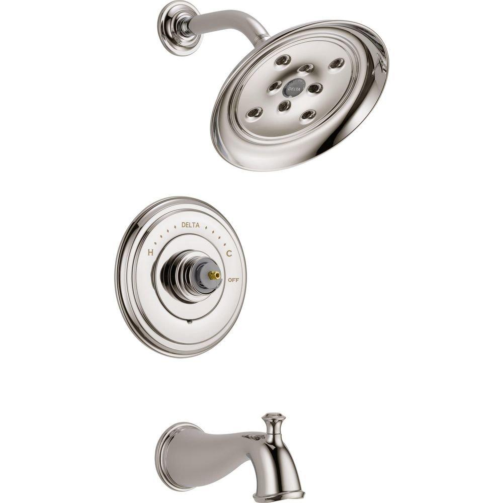 Delta Faucet Polished Nickel No Handle Single Function Bathtub & Shower Faucet (Trim Only) 