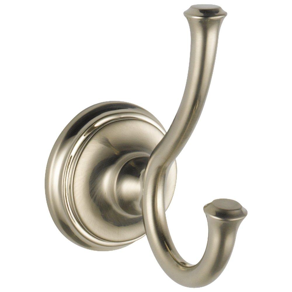 Delta Faucet Brilliance&reg; Stainless 2-Hook Robe Hook 
