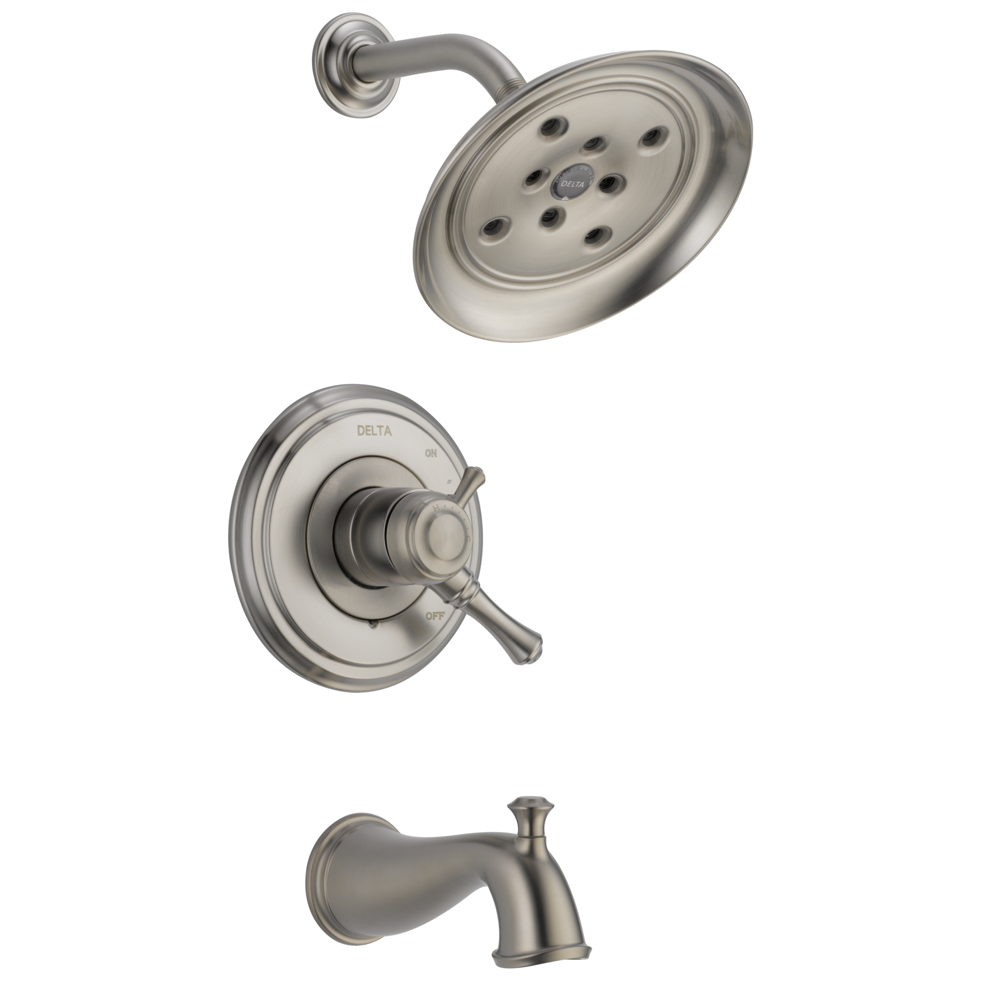 Delta Faucet Brilliance Stainless Two Handle Single Function Bathtub & Shower Faucet (Trim Only) 