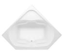 Aquatic White 60 x 60 in. Whirlpool Drop-In Bathtub with Universal Drain 