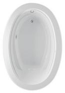 Aquatic White 59-1/8 x 40 in. Soaker Drop-In Bathtub with Reversible Drain 