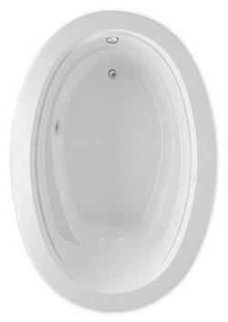 59-1/8 x 40 in. Soaker Drop-In Bathtub with Reversible Drain in White
