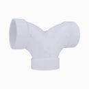 White PVC DWV 90° Double Elbow 