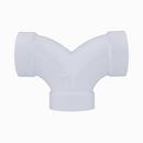 White PVC DWV 90° Double Elbow 