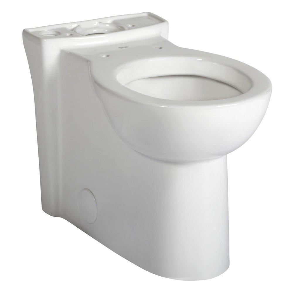 American Standard White Round Right Height Toilet Bowl with EverClean Surface 