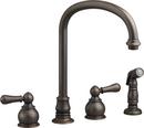 Two Handle Widespread Kitchen Faucet in Oil Rubbed Bronze