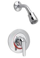 Shower Faucet Trim Kit Only with Single Lever Handle in Satin Nickel - PVD