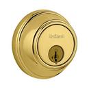 Kwikset Polished Brass Single Cylinder Zinc Deadbolt 