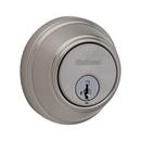 Kwikset Satin Chrome Single Cylinder Zinc Deadbolt Smart Key 