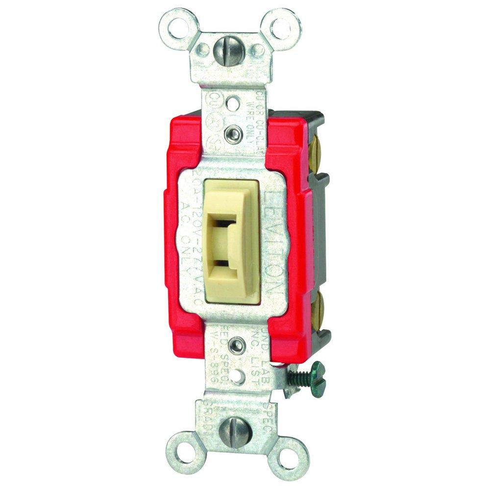 LEVITON Ivory Locking Switch 