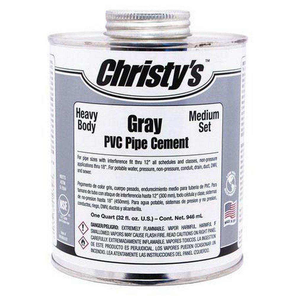 Christy's Regular Set Plastic Grey Pipe Cement 