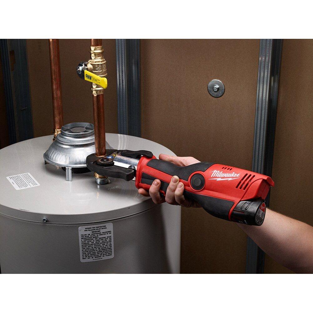 Milwaukee&reg; Red 0.5 - 1.25 in. Battery Press Tool 