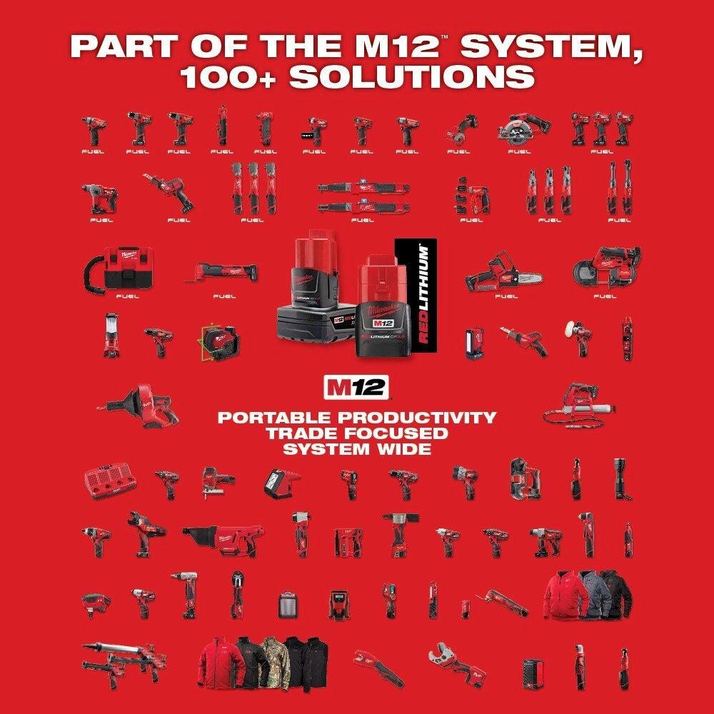 Milwaukee&reg; Red 0.5 - 1.25 in. Battery Press Tool 