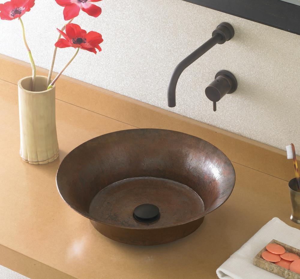 Native Trails Antique Copper Round Bathroom Sink 