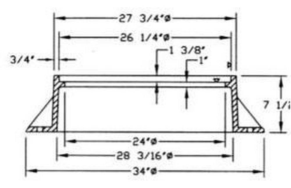 Capitol Foundry of Virginia Standard Manhole Frame Only 