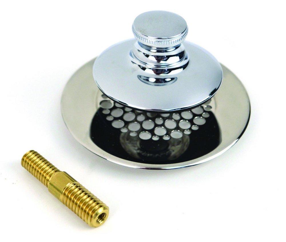 Watco Chrome Plated Bathtub Stopper and Drain Push Pull Grid 