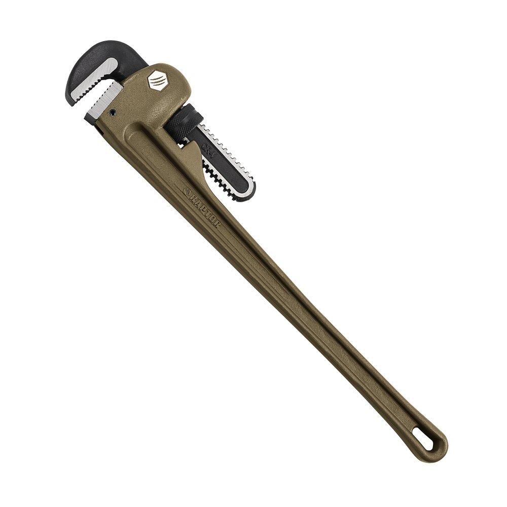 RAPTOR&reg; Grey Aluminum Pipe Wrench 