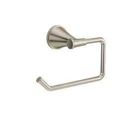 Rectangular Open Towel Ring in Brushed Nickel