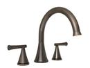 PROFLO&reg; Oil Rubbed Bronze Two Handle Roman Tub Faucet Trim Only 