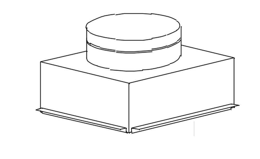 12X12X7 28GA CEIL BX W/PG 4 HI *Z 