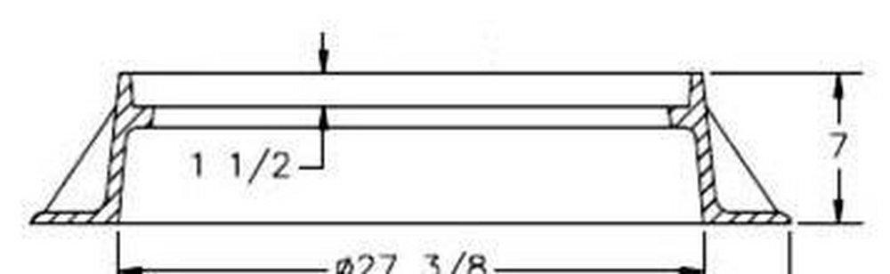 Capitol Foundry of Virginia Standard Manhole Frame for MH1383 Cover 