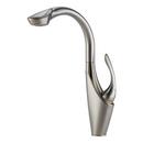 Single Lever Handle High Pull-Out Kitchen Faucet in Brilliance Stainless