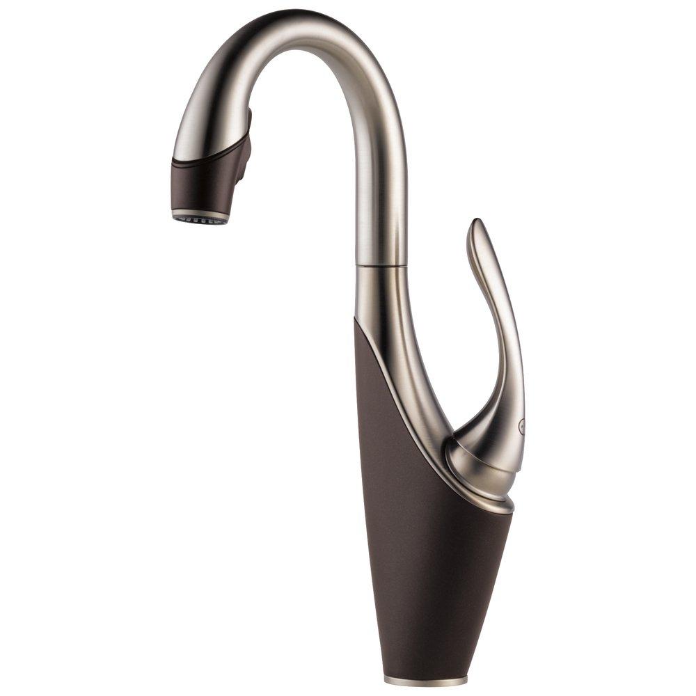 Brizo Cocoa Bronze/Stainless Steel Single Handle Lever Handle Bar Faucet 