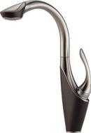 Brizo Brilliance&reg; Stainless/Cocoa Bronze Single Lever Handle High Pull-Out Kitchen Faucet 