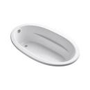 72 x 42 in. Soaker Drop-In Bathtub with End Drain in White