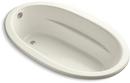 KOHLER Biscuit 72 x 42 in. Soaker Drop-in Bathtub with End Drain 