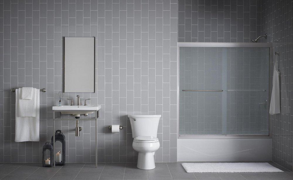 KOHLER Almond 60 x 30-1/4 in. Soaker Alcove Bathtub Left Drain 