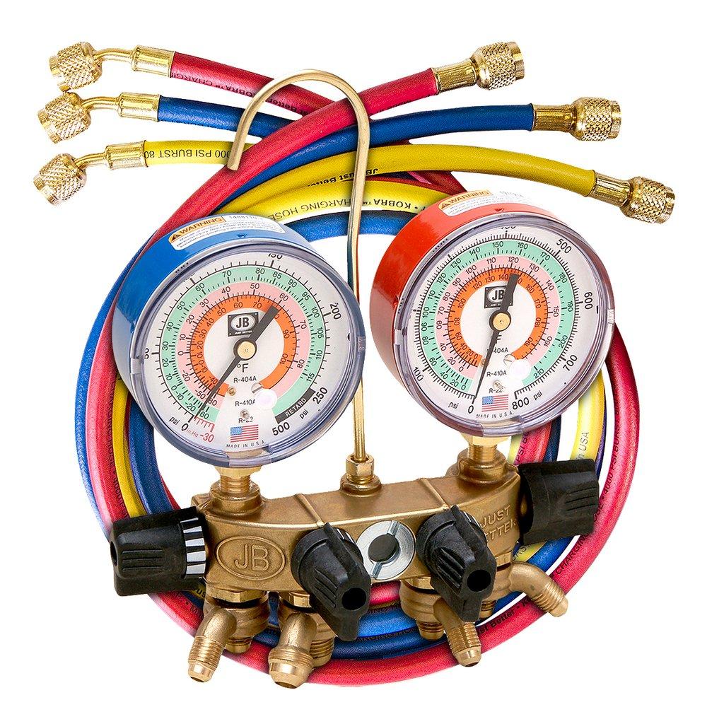 JB Industries Brass Manifold Gauge 