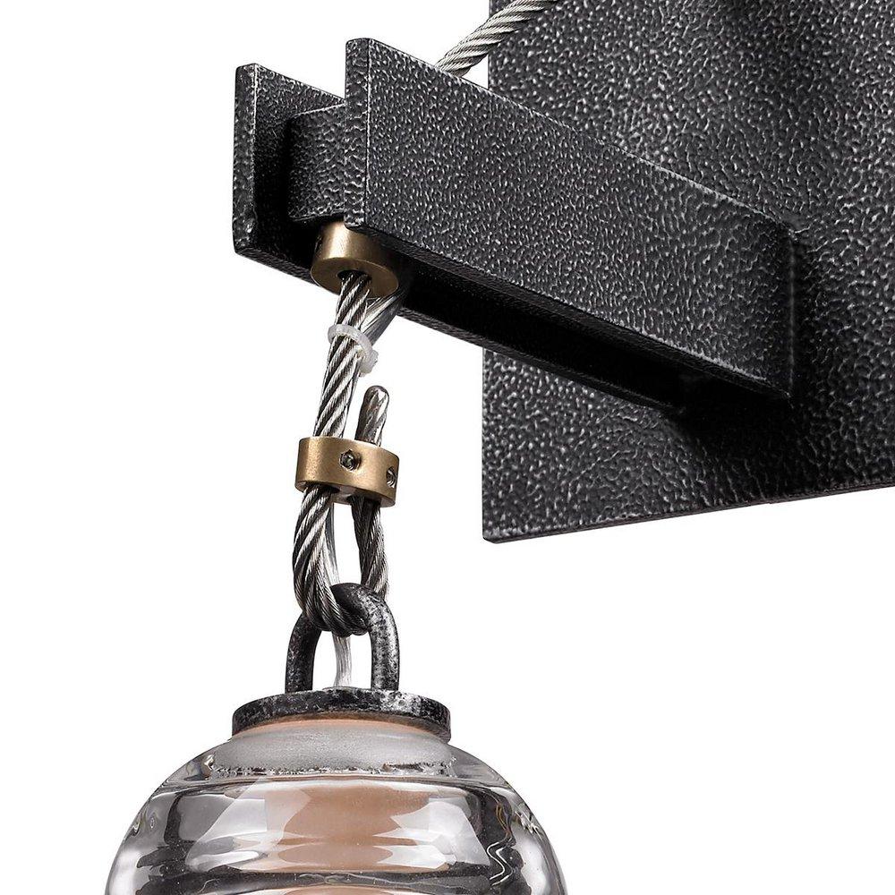 Troy-CSL Lighting Old Silver 60 W 1-Light Candelabra Sconce 