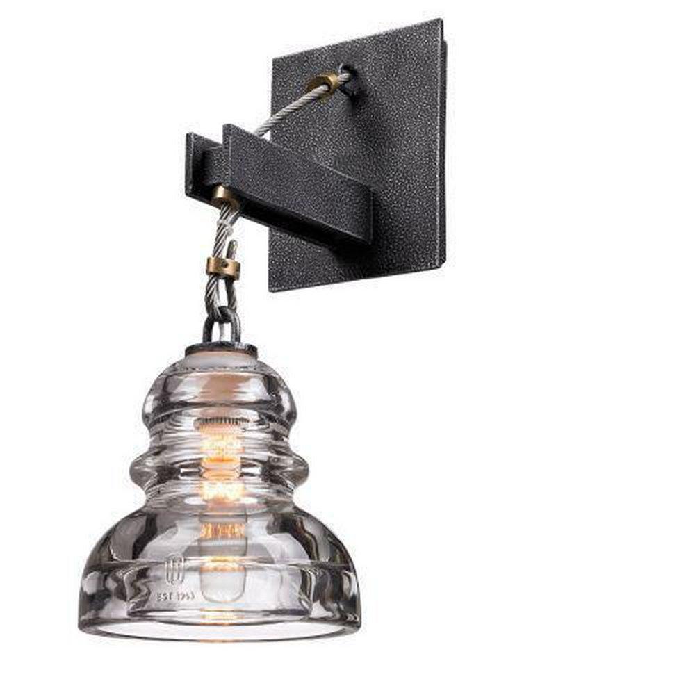 Troy-CSL Lighting Old Silver 60 W 1-Light Candelabra Sconce 