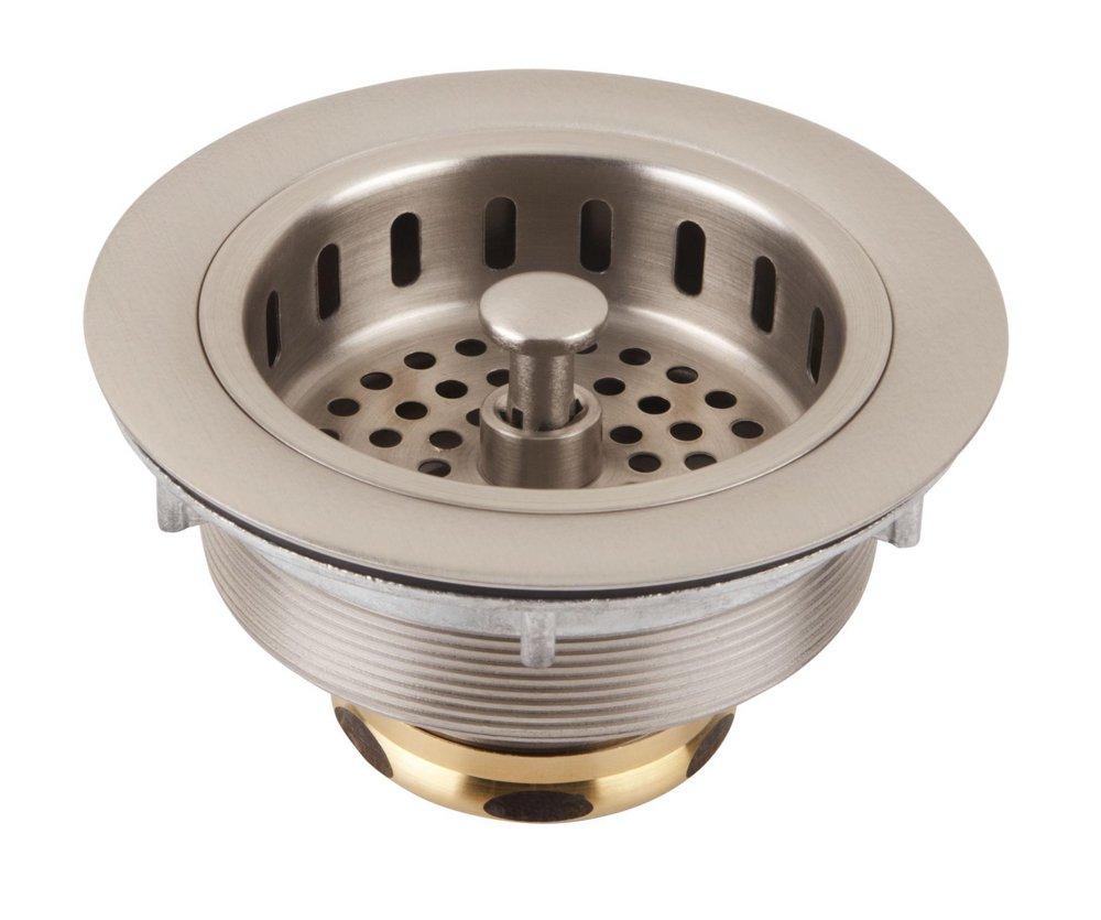 Thompson Brushed Nickel Basket Strainer Drain 