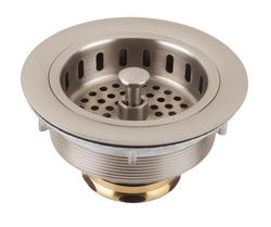 Basket Strainer Drain in Brushed Nickel