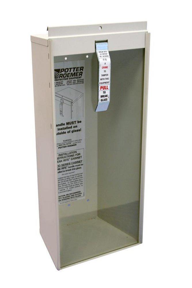 Potter Roemer White Fire Extinguisher Cabinet 